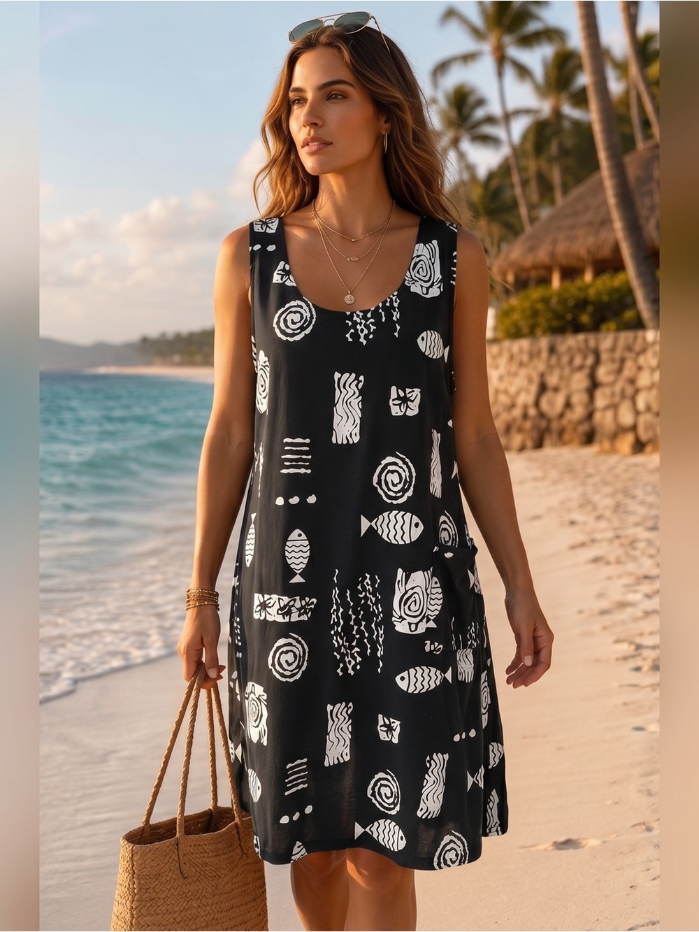 VINTAGE ISLAND BEACH Coverup Dress